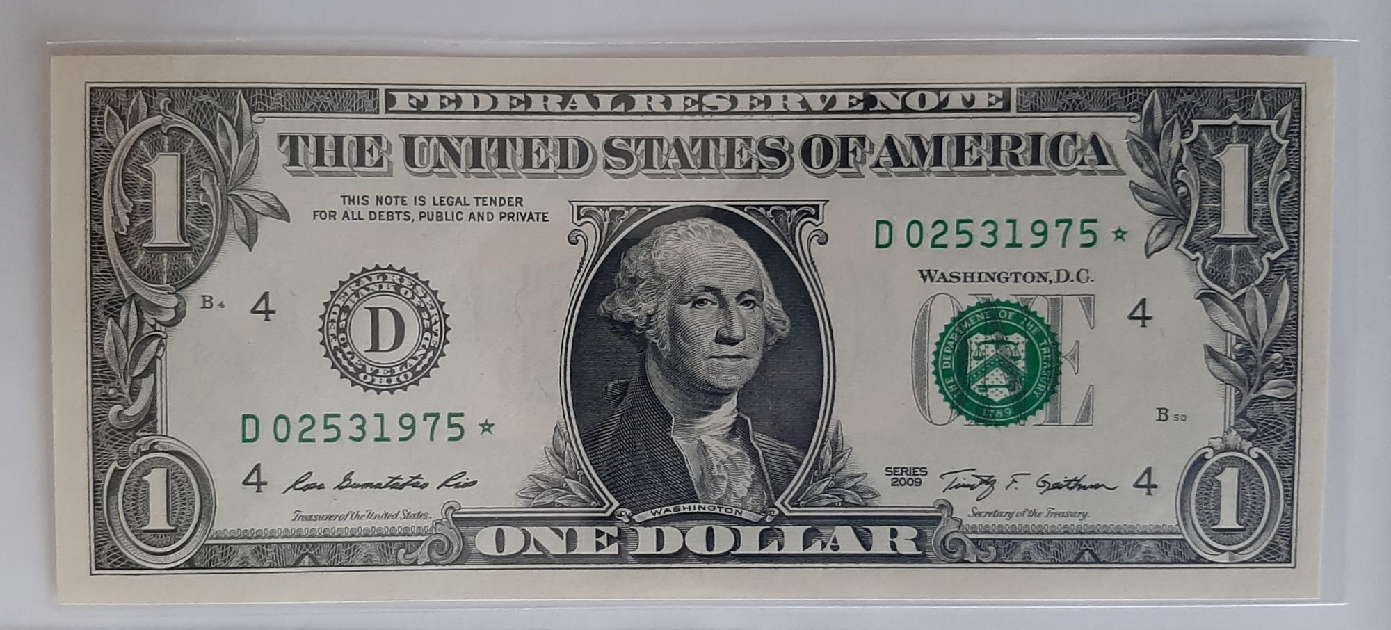 1 Доллар Вашингтон