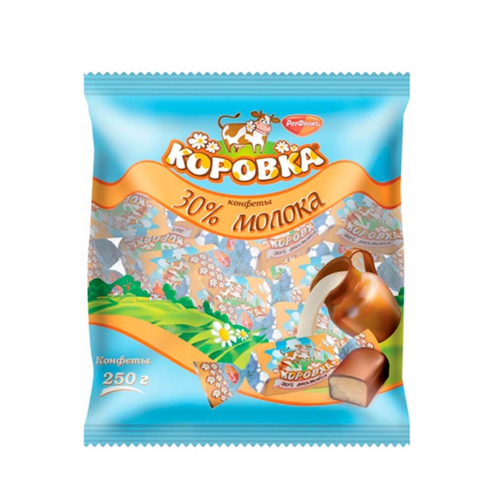 Конфеты Рот фронт Конфеты коровка 250г 30% молока купить в Москве, цена ...