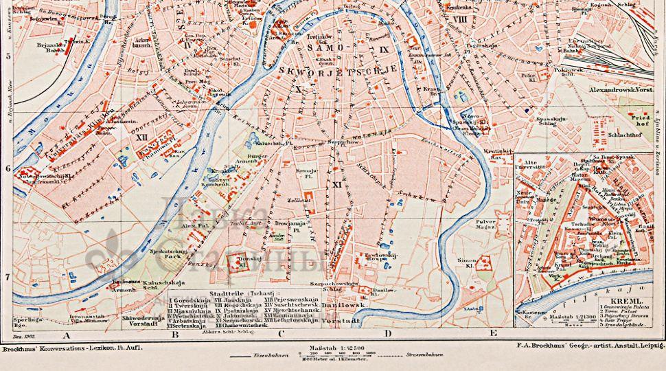 Карта москвы 1600 год