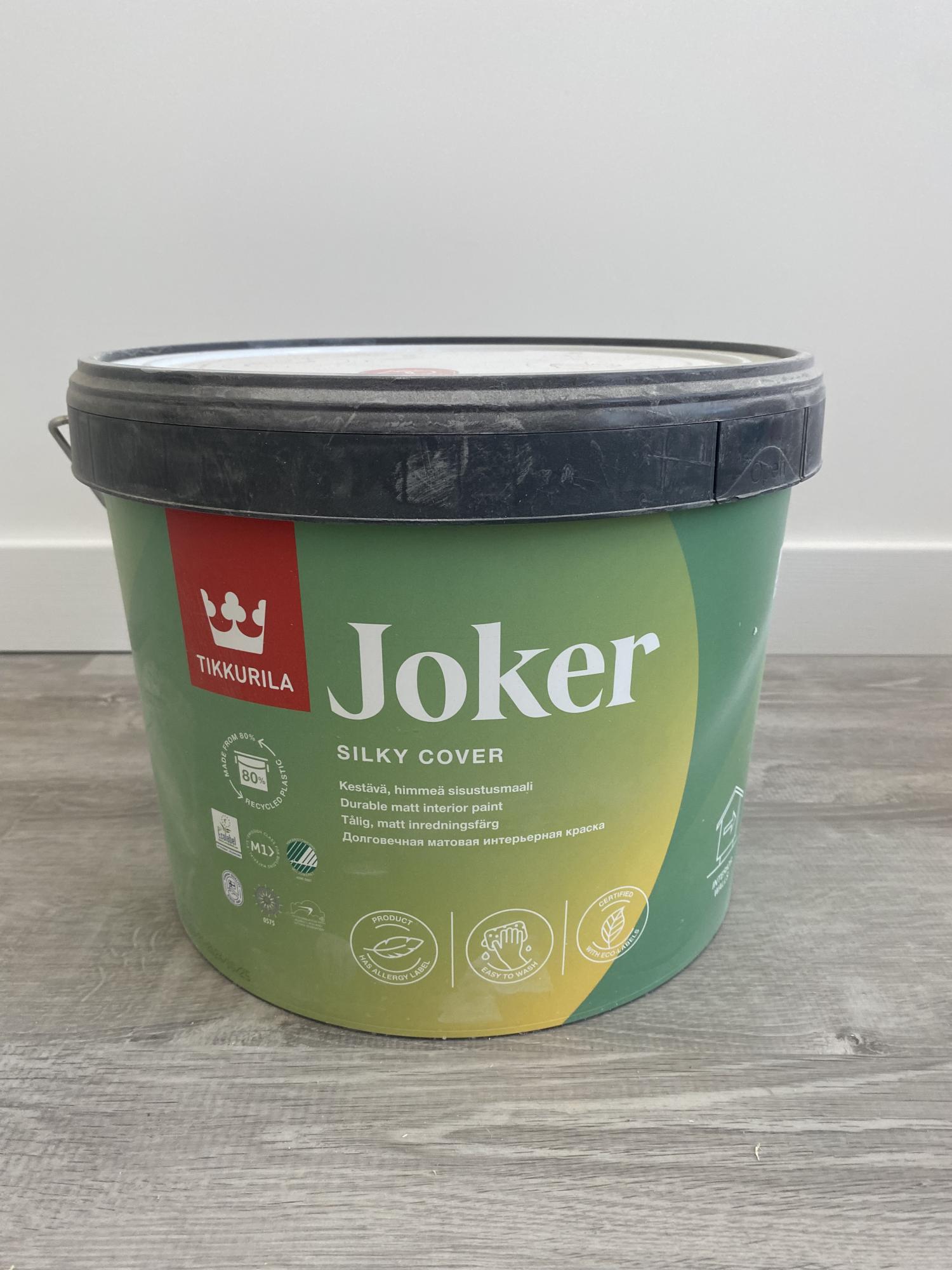 Joker краска Тиккурила. Тиккурила Джокер белая. Tikkurila Joker - Джокер. S Bond Flex 14 кг.