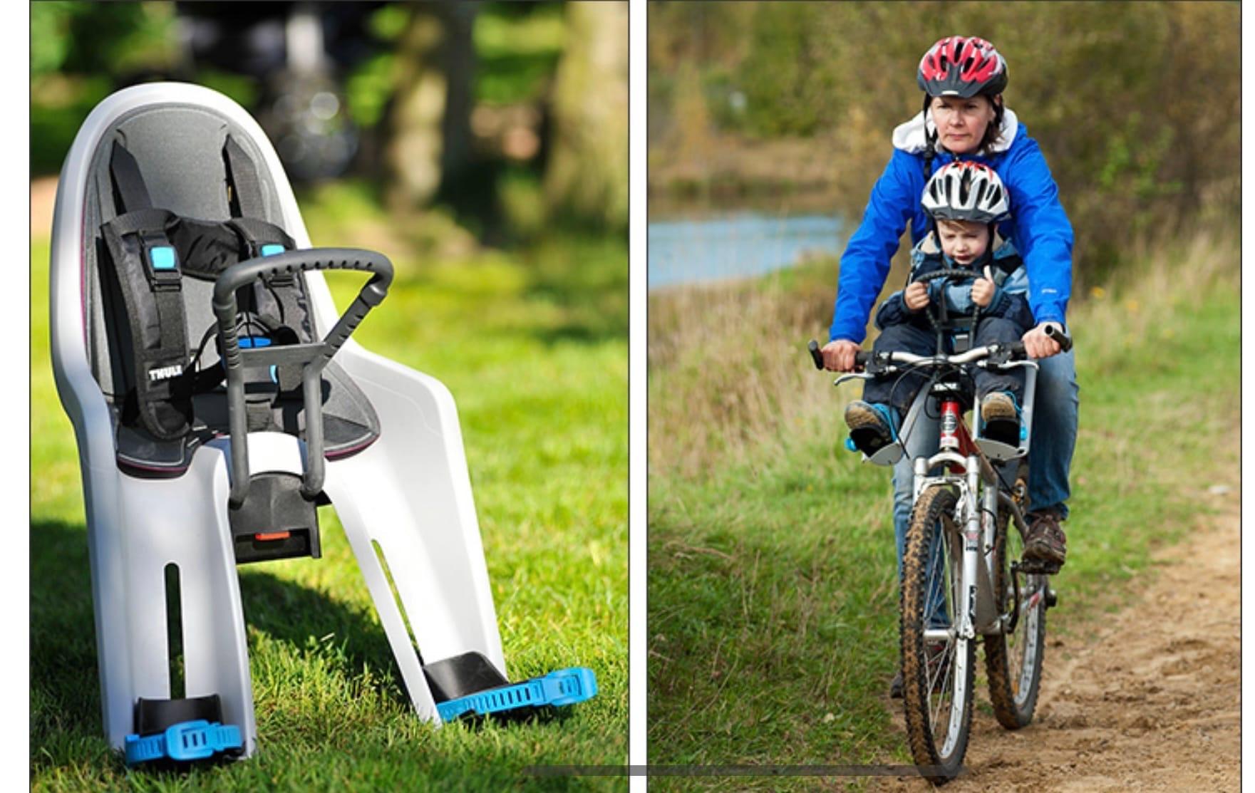 Велосипед с креслом для ребенка спереди