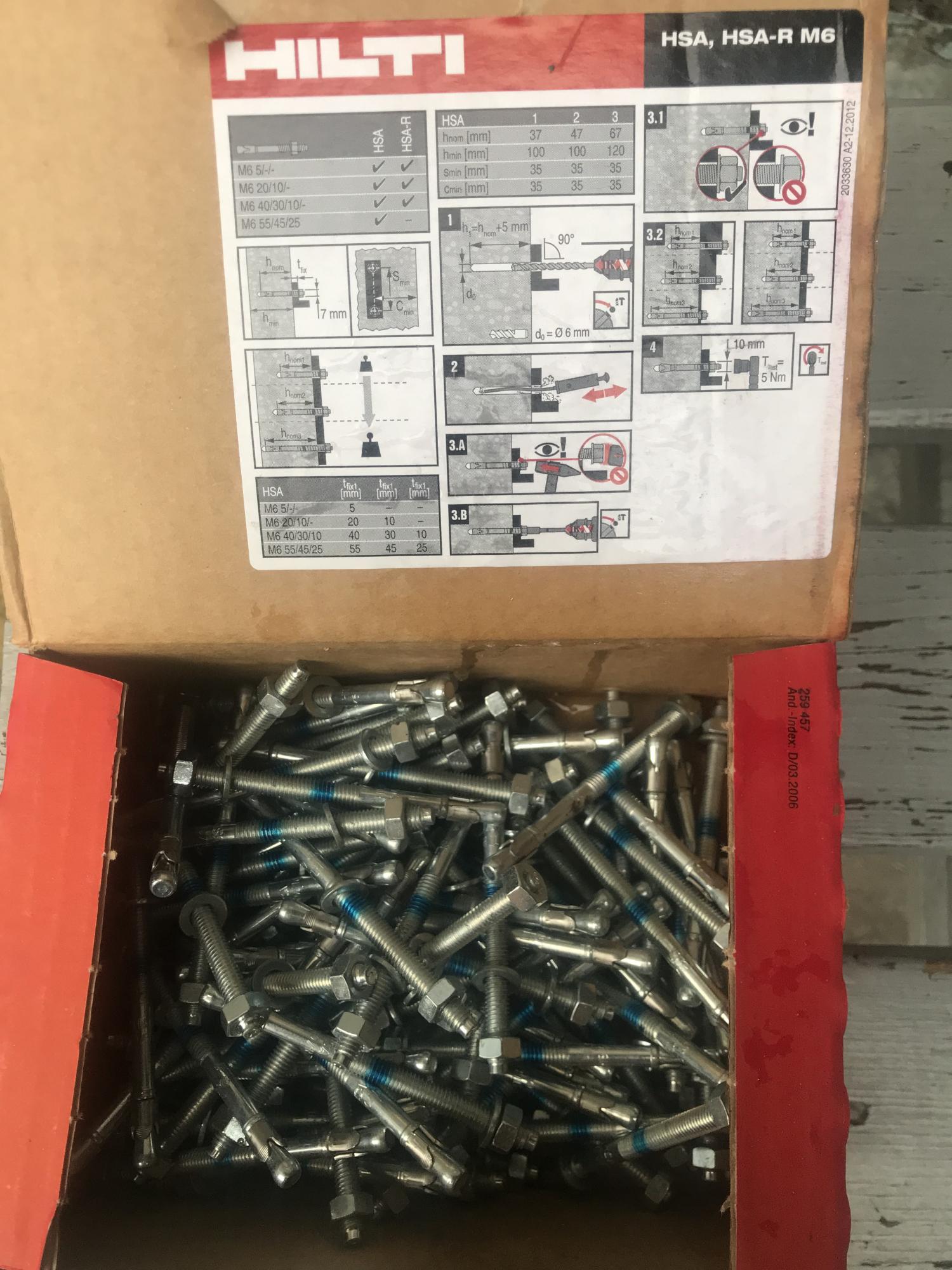 Анкера хилти hilti купить в Москве, цена 1 500 руб. | Объявления о ...