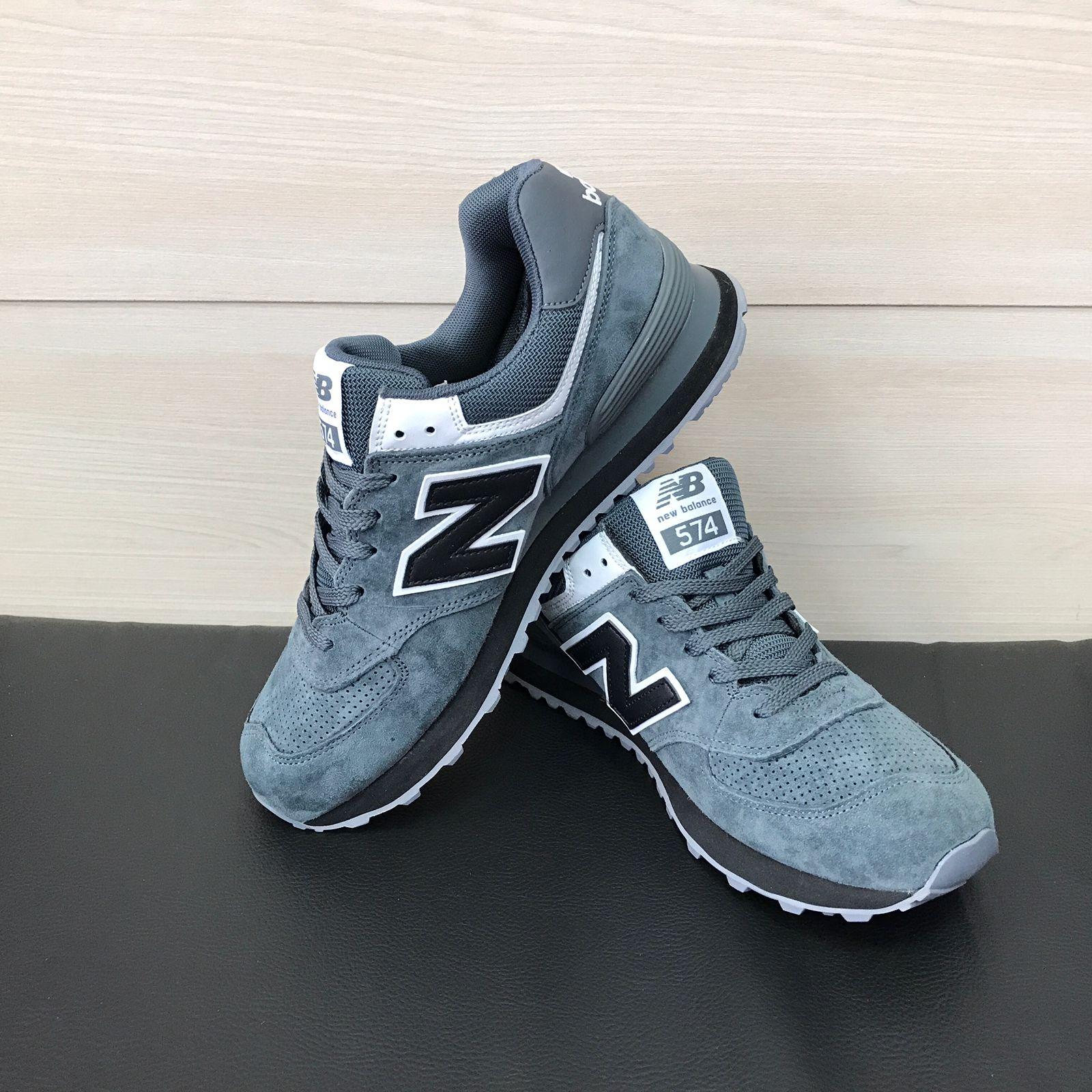 Кроссовки New Balance 574 серые мужские купить в Москве, цена 3 400 руб ...