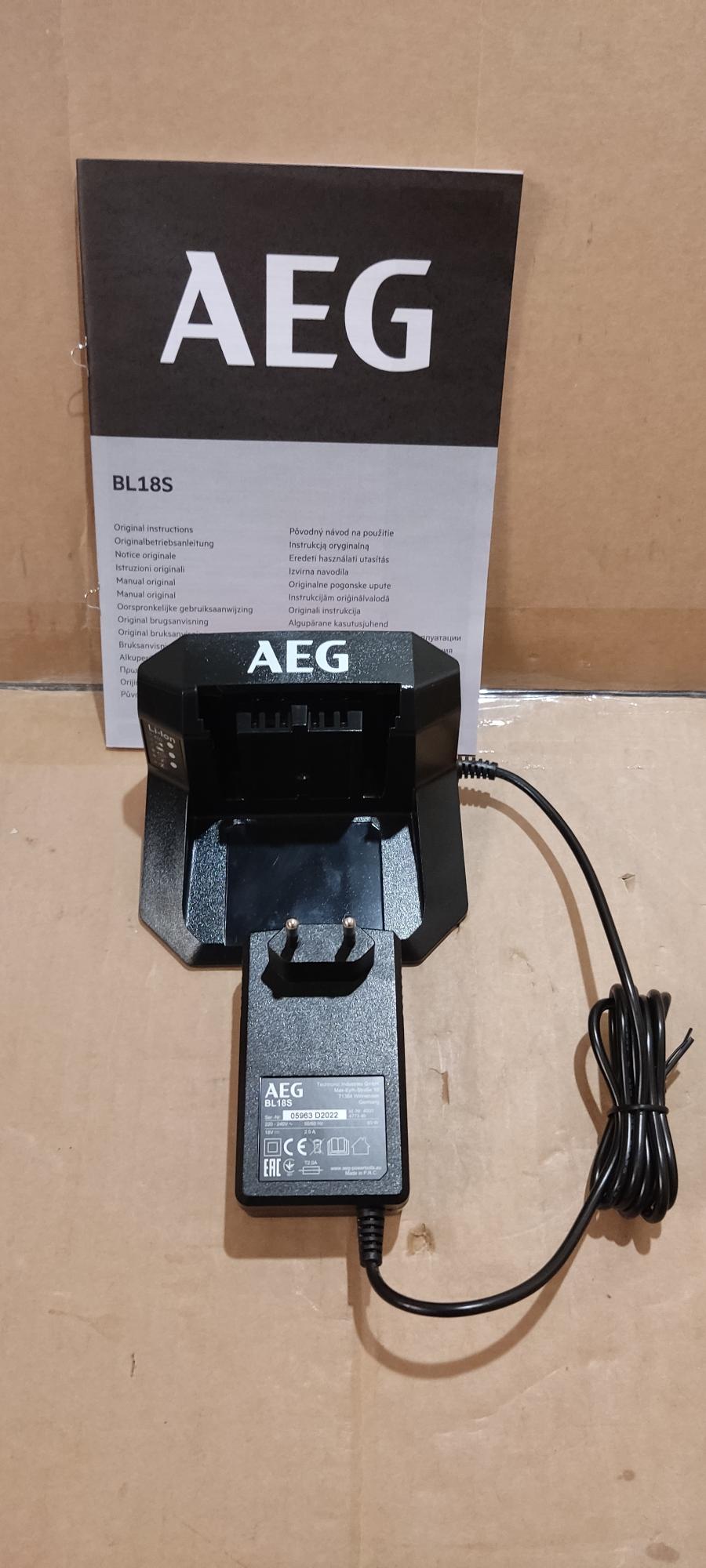 Зарядное устройство AEG bl18s. Зарядное устройство aeg